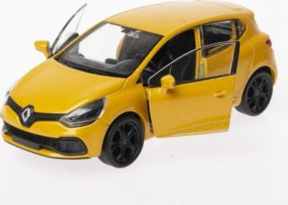  1:36 Ölçek Diecast Çek-bırak Renault Clio Rs -sarı 6724