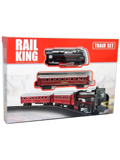  12 Parça Raylı Vagonlu Pilli Kara Tren 5645
