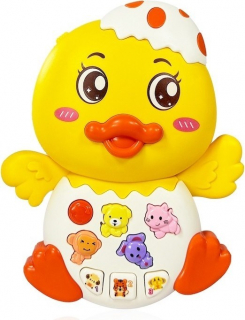 15x12 cm Işıklı ve Müzikli Ördek Bebek Piyanosu 9827