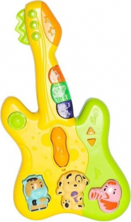 21X10 CM Işıklı ve Müzikli Gitar -Eğitici Oyuncak 9766
