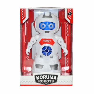 28 cm Sesli Işıklı Hareketli Koruma Robotu 0497