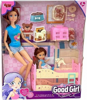 30 cm Aksesuarlı Ranzalı Bebek Seti 8234