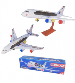 35 CM A330 CANALİ SESLİ IŞIKLI HAREKETLİ 3D PİLLİ UÇAK 6988