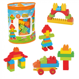Dede 120 Parça Çantalı Multi Blocks Lego Seti 2552